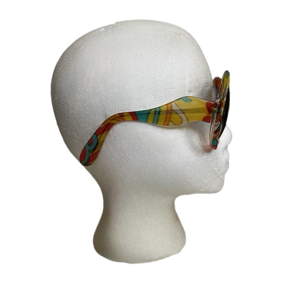 Vintage Atelier 70’s Oversized Colorful Hippie Sunglasses Gradient Lens Austria - Picture 11 of 14